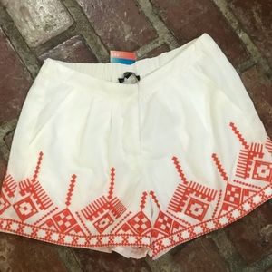 Cream Shorts